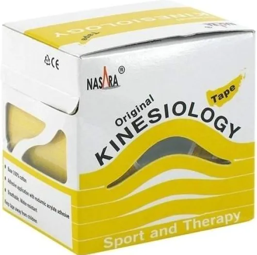Nasara Kinesiology Tape 5cmx5m Gelb