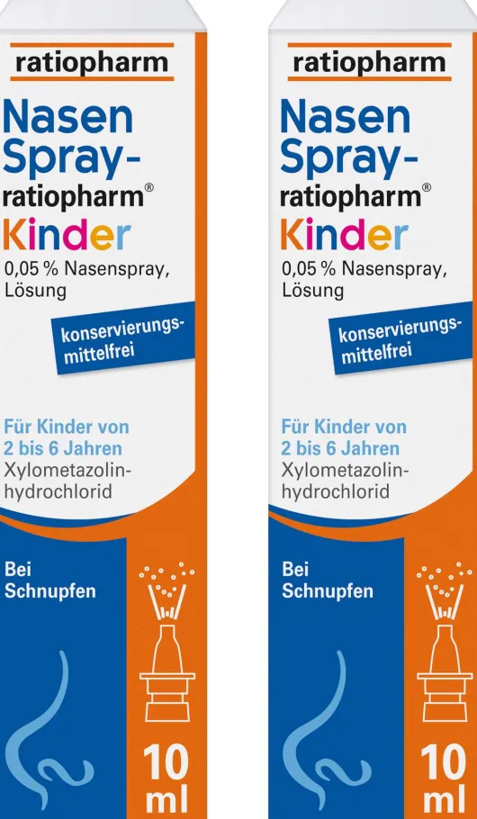 Nasenspray-ratiopharm Kinder konservierungsmittelfrei 2 x 10 ml