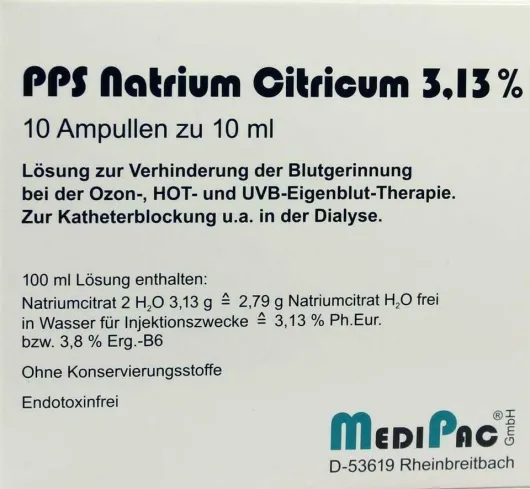 Natriumcitrat 3,13% Ampullen