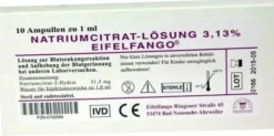Natrium Citricum 3,13% 10 X 1 ml Ampullen