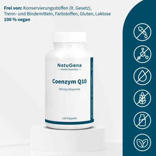 NatuGena Coenzym Q10 200 mg 120 Kapseln