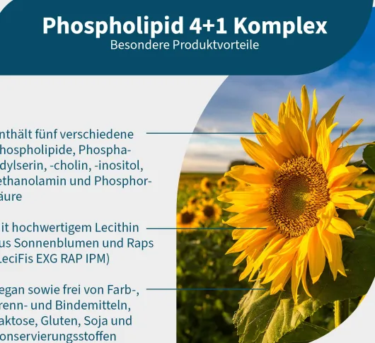 NatuGena Phospholipid 4+1 Komplex 150 Kapseln