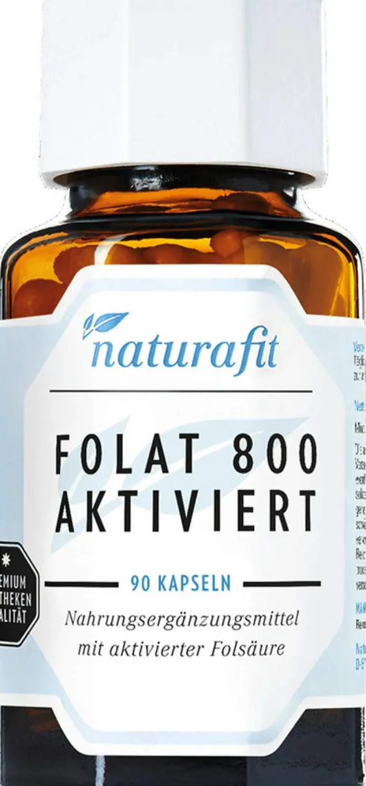 Naturafit Folat 800 Aktiviert 90 Kapseln
