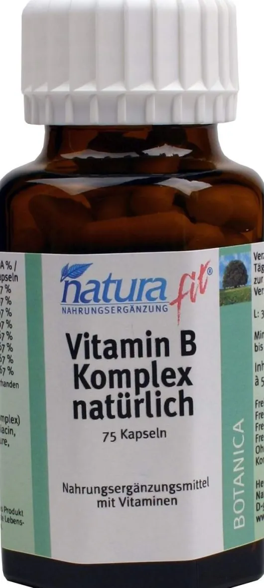 Naturafit Vitamin B Komplex Natürlich 75 Kapseln