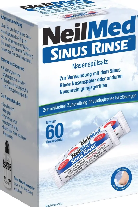 Neilmed Sinus Rinse Nasenspülsalz 60 X 2,4 G Dosierbeutel