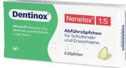 Nenelax 1.5 Abführzäpfchen für Schulkinder und Erwachsene 6 Stück