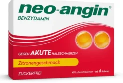 Neo-Angin Benzydamin akute Halsschmerzen Zitrone 40 Lutschtabletten
