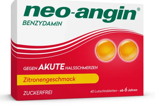 Neo-Angin Benzydamin akute Halsschmerzen Zitrone 40 Lutschtabletten