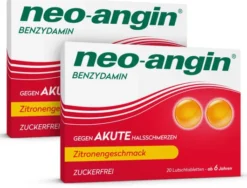Neo angin Benzydamin Zitrone 2 x 20 Lutschtabletten