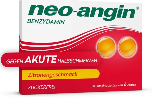 Neo angin Benzydamin Zitrone 20 Lutschtabletten