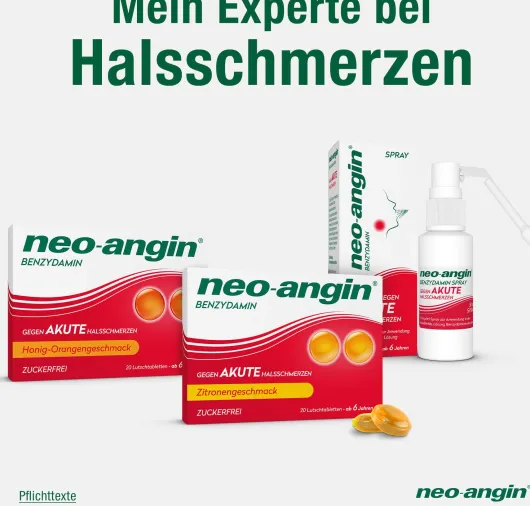 Neo angin Benzydamin Zitrone 20 Lutschtabletten
