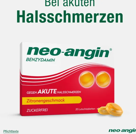 Neo angin Benzydamin Zitrone 20 Lutschtabletten