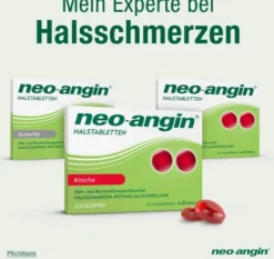 Neo Angin Halstabletten Kirsche zuckerfrei 24 Lutschtabletten