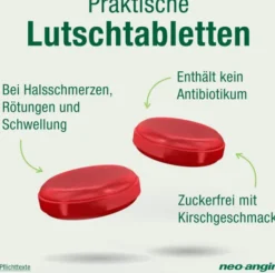 Neo Angin Halstabletten Kirsche zuckerfrei 24 Lutschtabletten