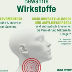 Neo Angin Halstabletten Kirsche zuckerfrei 24 Lutschtabletten