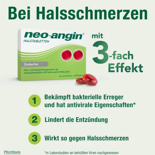 neo angin Halstabletten zuckerfrei 48 Lutschtabletten