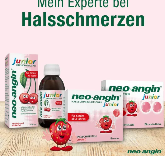 Neo Angin Junior Halsschmerzlutscher 8 Stück