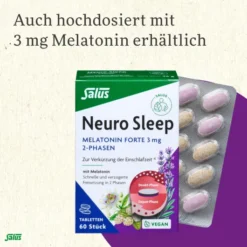 Neuro Sleep Melatonin 2-Phasen Tabletten Salus 60 Stück