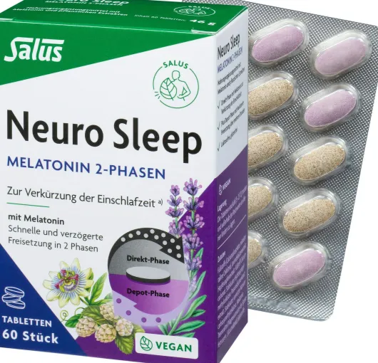 Neuro Sleep Melatonin 2-Phasen Tabletten Salus 60 Stück