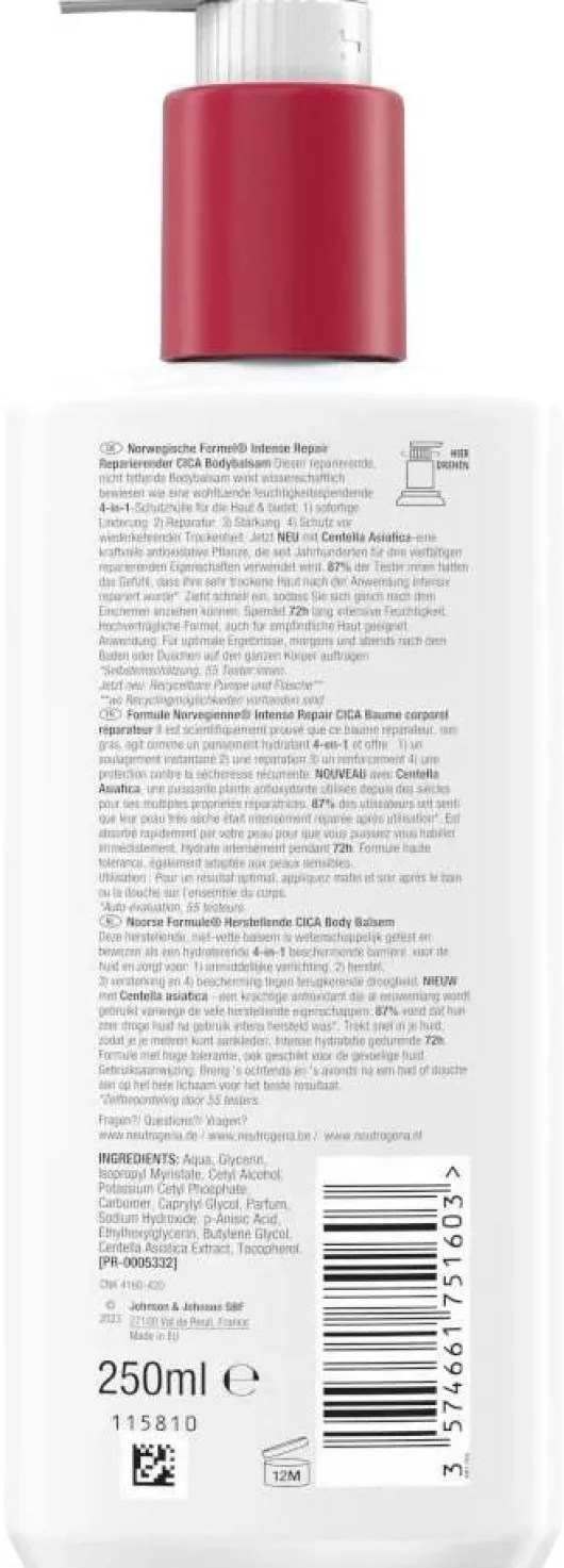 Neutrogena Intense Repair Cica Bodybalsam 250 ml