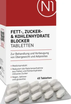 N1 Fett- Zucker- & Kohlenhydrate Blocker 45 Tabletten