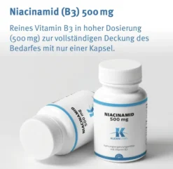 Niacinamid B3 500 mg 100 Kapseln
