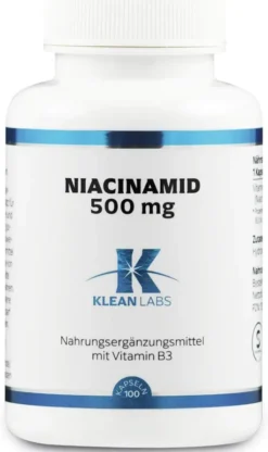 Niacinamid B3 500 mg 100 Kapseln