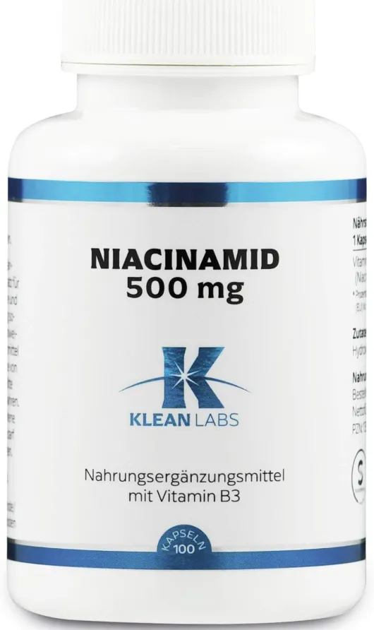 Niacinamid B3 500 mg 100 Kapseln