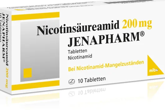 Nicotinsäureamid 200 mg Jenapharm 10 Tabletten