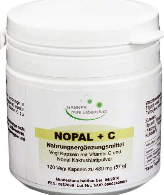 Nopal Kaktus 120 Vegi Kapseln