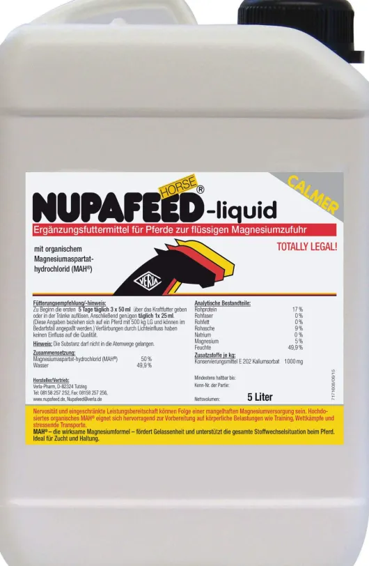 Nupafeed Horse Liquid 5 Liter Ergänzungsfuttermittel für Pferde