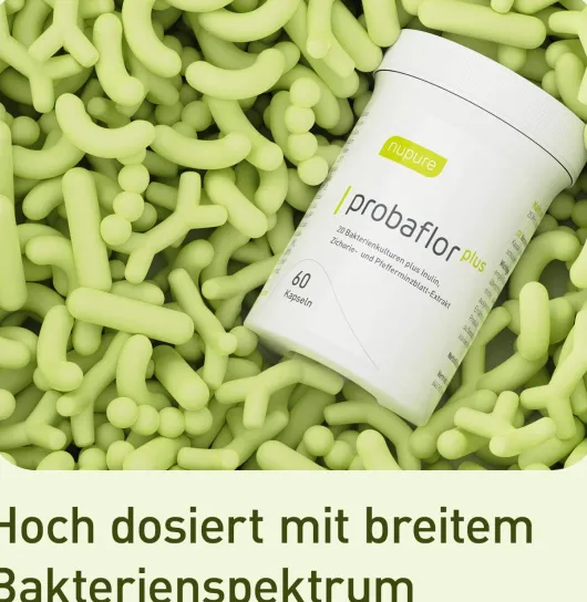 Nupure Probaflor Plus Probiotika 60 Magensaftresistente Kapseln