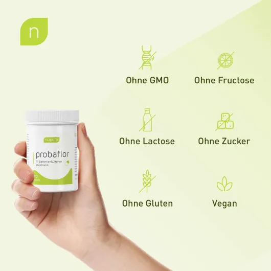 Nupure Probaflor Plus Probiotika 60 Magensaftresistente Kapseln