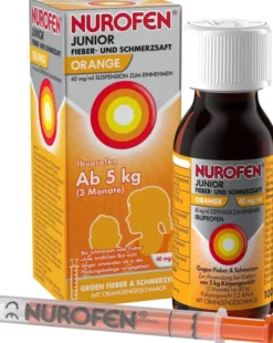 Nurofen Junior Fieber- & Schmerzsaft Orange 40 mg pro ml 100 ml