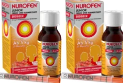Nurofen Junior Fieber- & Schmerzsaft 40 mg pro 1 ml Erdbeere 2 x 150 ml