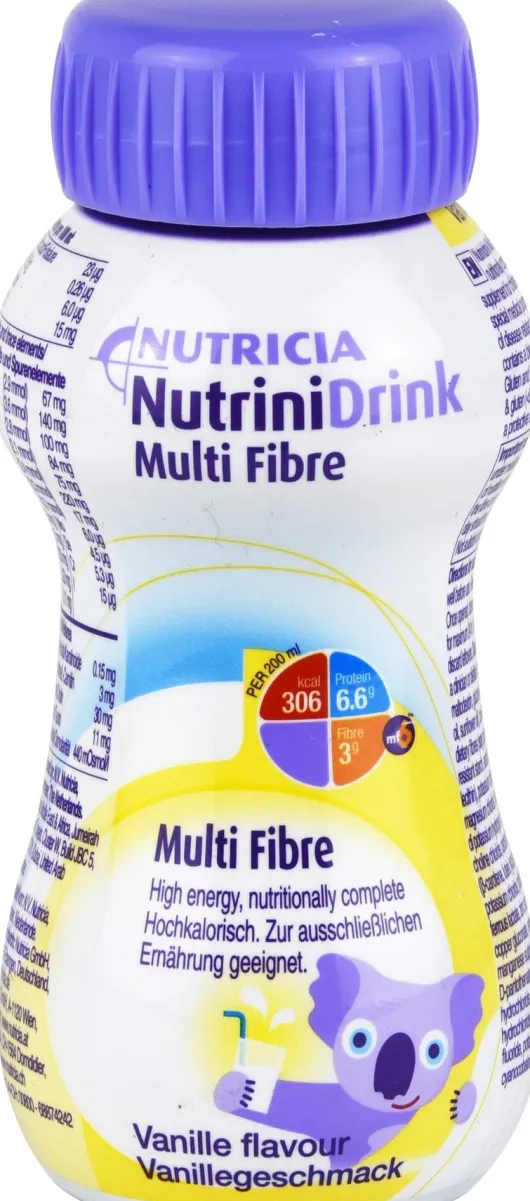 Nutrini Drink Multifibre Vanillegeschmack 32 X 200 ml Flüssigkeit