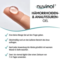 Nuvinol Hämorrhoiden-Gel und Analfissuren-Gel 40 ml