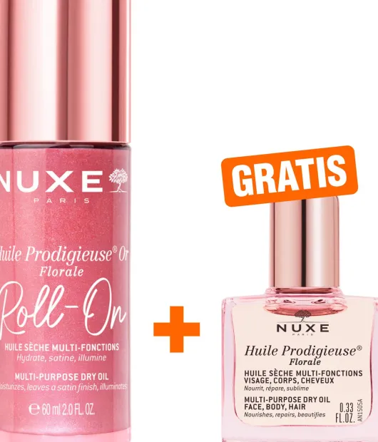 Nuxe Huile Prodigieuse Or Florale Roll-On 60 ml + gratis Nuxe Huile Prodigieuse Florale 10 ml