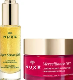 NUXE Super Serum universelles Anti Aging Serum 30 ml + Merveillance Lift Pudrige Lifting-Creme 50 ml