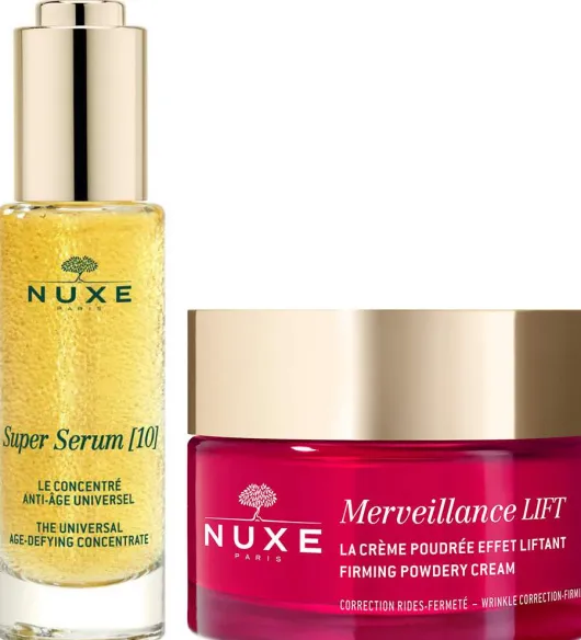 NUXE Super Serum universelles Anti Aging Serum 30 ml + Merveillance Lift Pudrige Lifting-Creme 50 ml