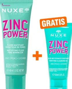 NUXE Zinc Power Fluid 40 ml + gratis NUXE Zinc Power Reinigungsgel 30 ml