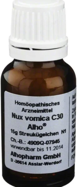 Nux Vomica C30 15 G Globuli 15 G