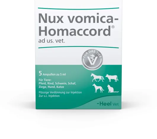 Nux Vomica Homaccord vet. 5 Ampullen