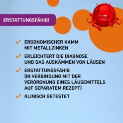 Nyda Läuse- und Nissenkamm Metall 1 Stück