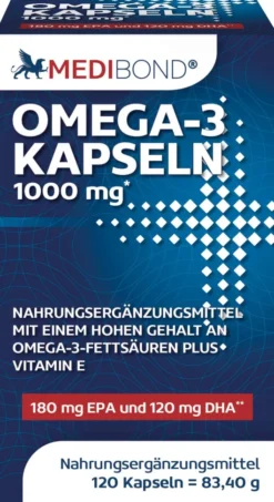 Omega 3 Kapseln 1000 mg Medibond 120 Kapseln
