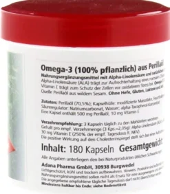 Omega 3 100 % Pflanzlich 180 Kapseln