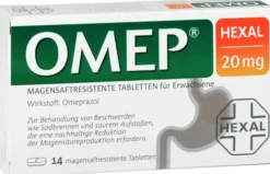 Omep Hexal 20 mg 14 magensaftresistente Tabletten