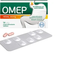 Omep Hexal 20 mg 14 magensaftresistente Tabletten