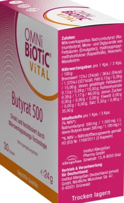 Omni Biotic Vital Butyrat 500 30 Kapseln