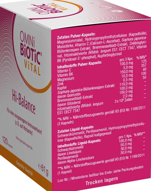 Omni Biotic Vital Hi-Balance 120 Kapseln